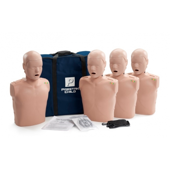 4 SZT FANTOM TORS DZIECKO CPR-AED ZE WSKAŹNIKIEM LEDZ TORBĄ TRANSPORTOWĄ PRESTAN